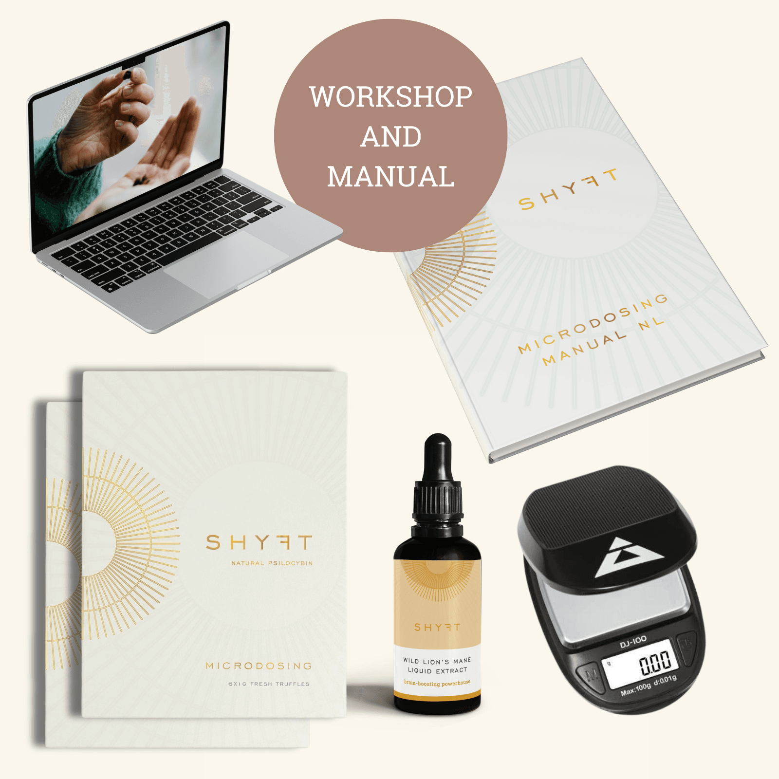 Begin je Shyft Pack met een precisieweegschaal en Lion's Mane Extract