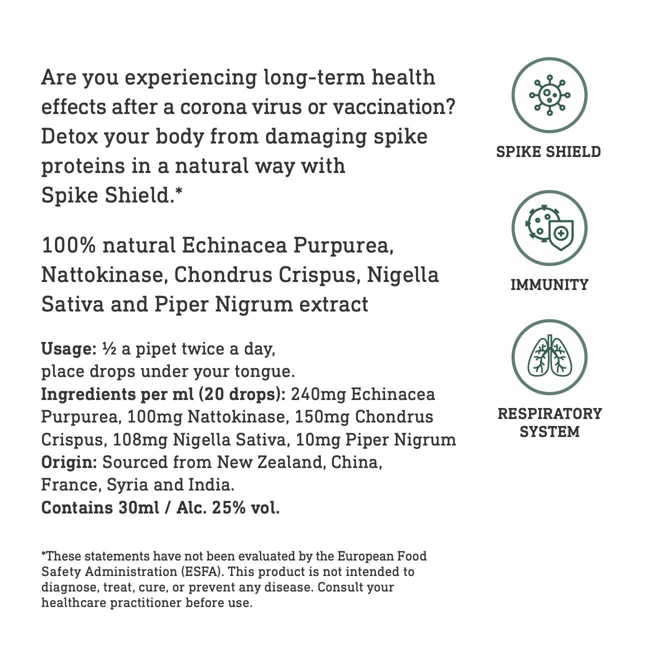 Spike Shield eigenschappen en werking. Koop Spike Shield nu bij SHYFT